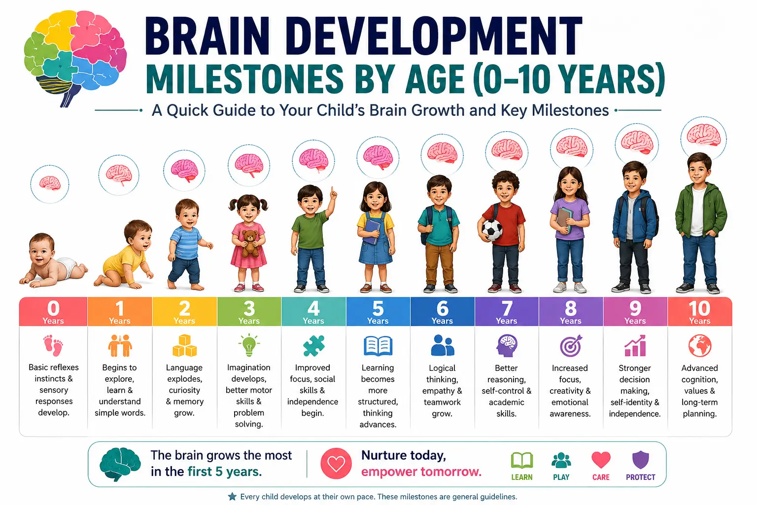 Brain Development Milestones By Age 0 10 Years Guide Brain Development Milestones By Age 0 10 Years Guide